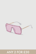 FF Print Sunglasses - Pink