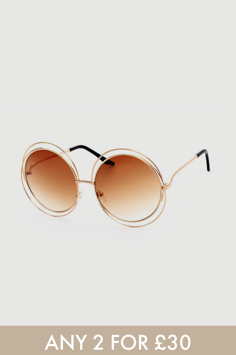 St Tropez Sunglasses - Gold